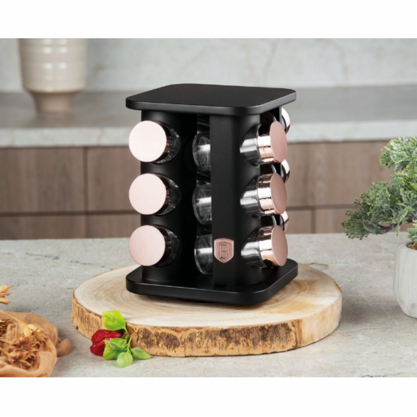 Kořenky v otočném stojanu 13 ks Black rose BH-8559