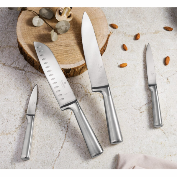 Sada nožů nerez v dřevěném bloku 6 ks BH-2805