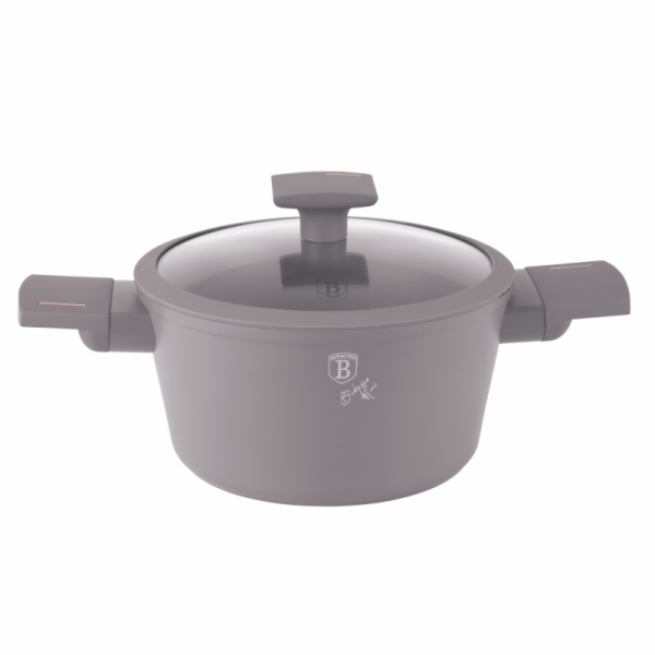 Kastrol s titanovým povrchem a poklicí 20 cm Taupe Collec...