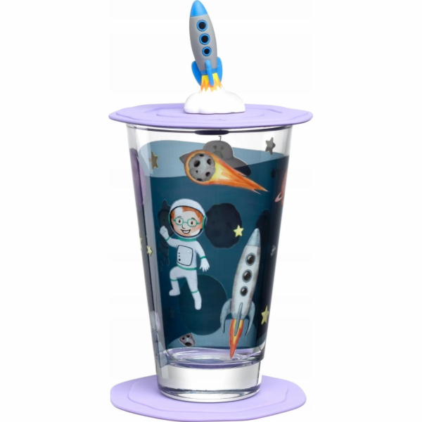 Leonardo Sklenice s víčkem a podšálkem 300ml cosmos BAMBI...