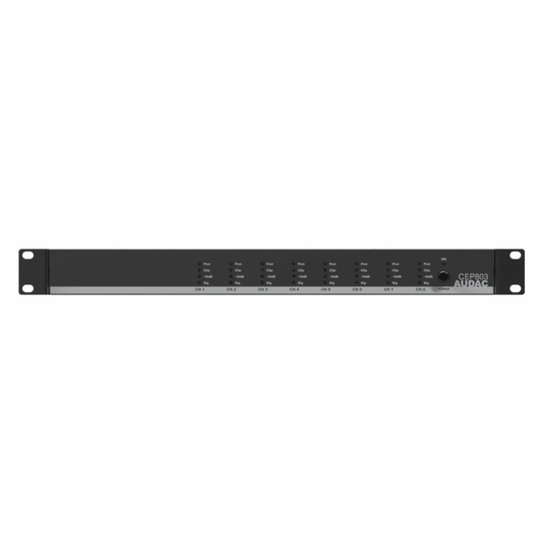 Audac  CEP803 Energeticky úsporný osmikanálový zesilovač,...