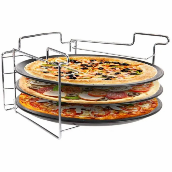 Stojan na pečení pizzy sada 3 ks plechů KO-CY4654930