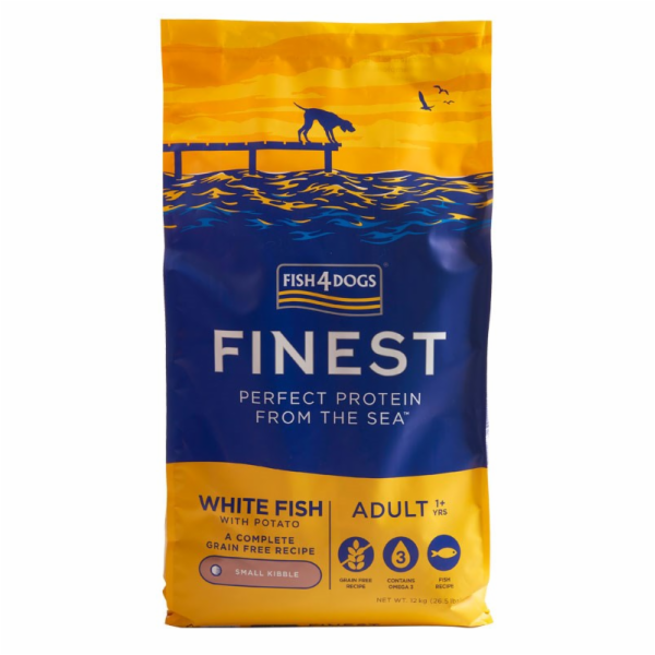 FISH4DOGS Finest Ocean White fish M/L - suché krmivo pro ...