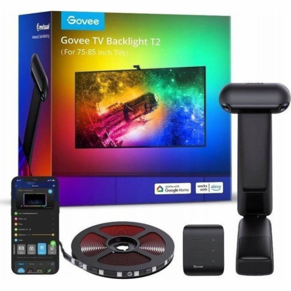 GOVEE H605C LED PÁSKA PRO TV 75-85 PALCŮ, RGBIC, WI-FI+BL...