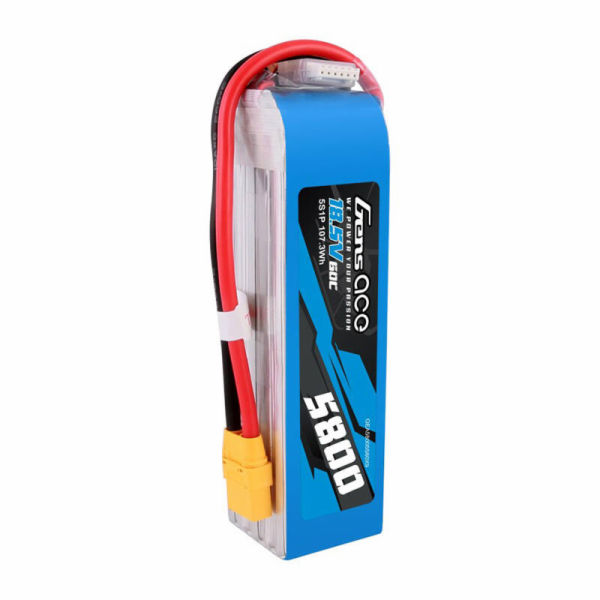 Gens ace 5800mAh 60C 18,5V 5S1P Lipo Battery Pack s konek...