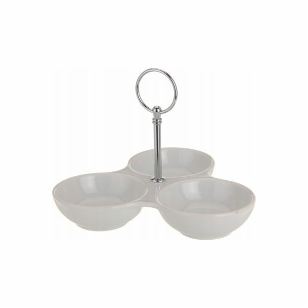 Koopman Trojitá servírovací miska na svačiny 20x15 cm