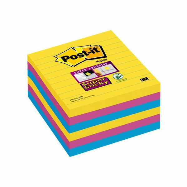 Post-it Pad SUPER STICKY 675-SS6RIO-EU s podšívkou, palet...