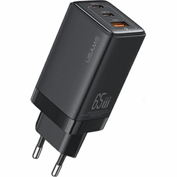 Usams  CC180 65W PD QC USB A+C+C nabíječka