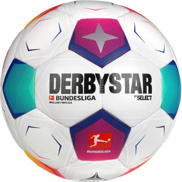 míč DerbyStar Bundesliga 2023 Brillant Replica bílý