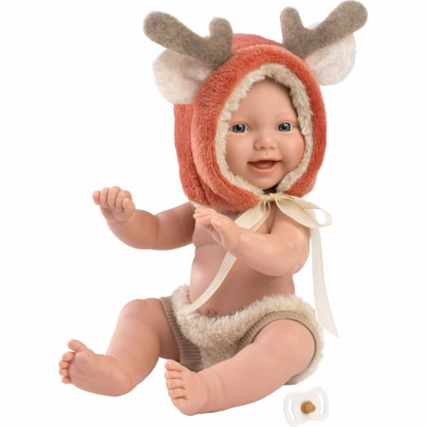 Llorens  63202 Mini Baby Reindeer vinylová panenka 30 cm