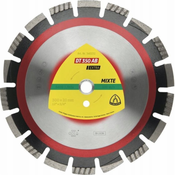 Klingspor K.DIAM.SEG.350x3.2x20 DT350AB ASFALT