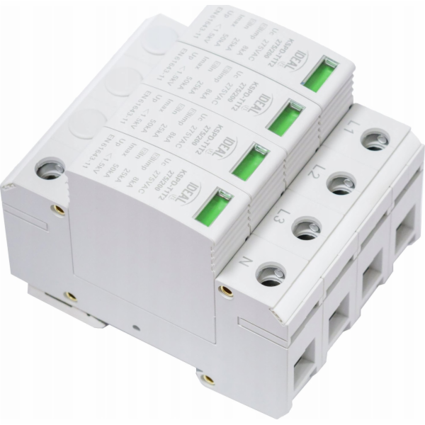 Kanlux Svodič přepětí B+C Typ 1+2 3PN 25kA 1,5kV limp=8kA...