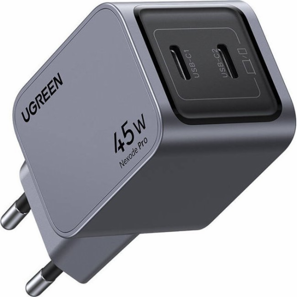 UGREEN Nexode Pro 45W Dual USB-C GaN Fast Charger EU gray