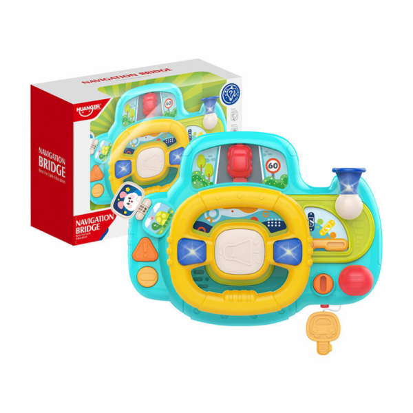Interactive steering wheel for children (blue) Huanger HE...
