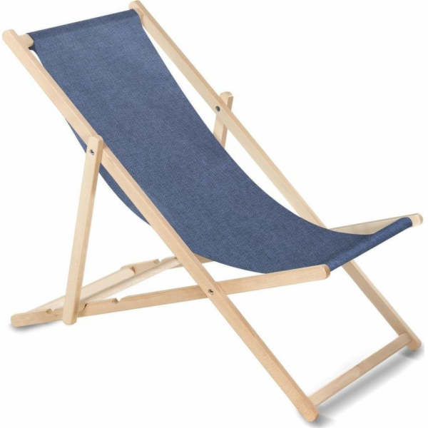 Klasické bukové lehátko GreenBlue GB183M Melange modrá