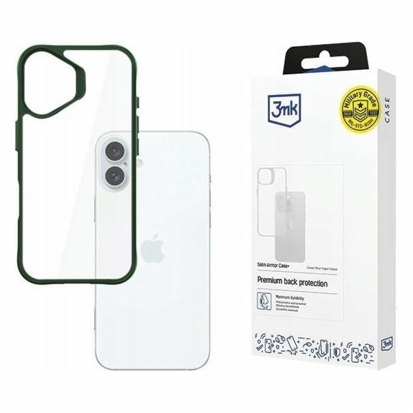 3mk ochranný kryt Satin Armor Case+ Green pro Apple iPhon...
