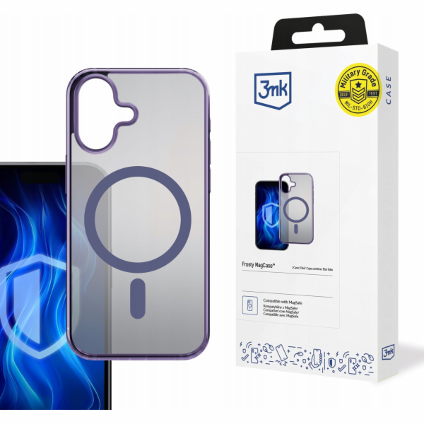 3mk Frosty MagCase Purple pro Apple iPhone 16 Plus