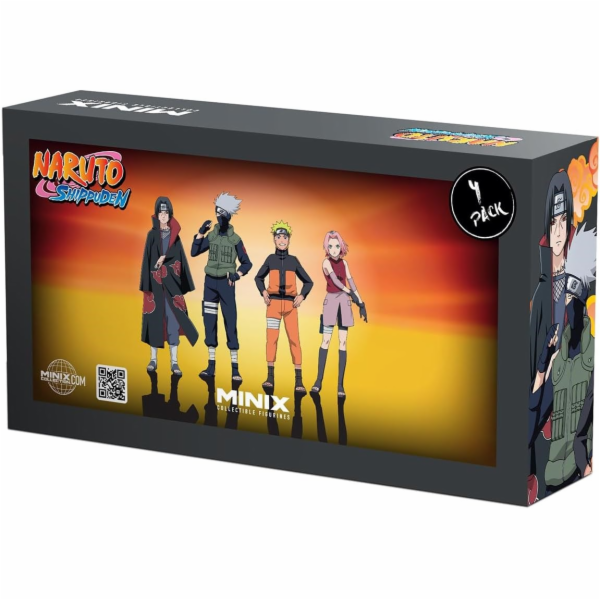 Sada 4 figurek Naruto Shippuden Minix 7 cm