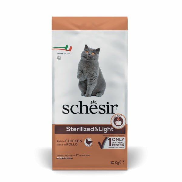 SCHESIR Adult Sterilized & Light Rich in chicken - suché ...