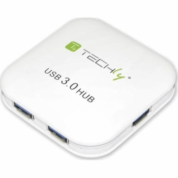 TECHLY HUB USB 3.0 Super-Speed ??4 Ports, bílé IUSB3-HUB4-WH
