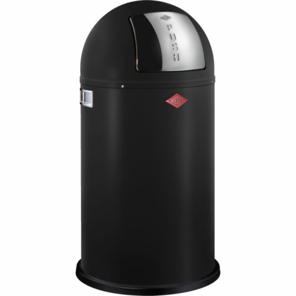 Pushboy Wesco odpadkový koš, matná černá, 50l