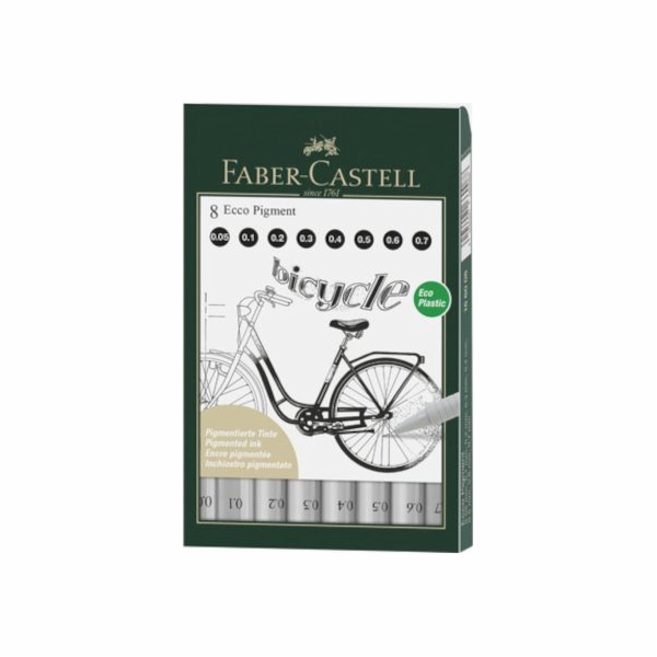 Faber-Castell Ecco Pigment Fineline 8 ks v pouzdře FABER ...