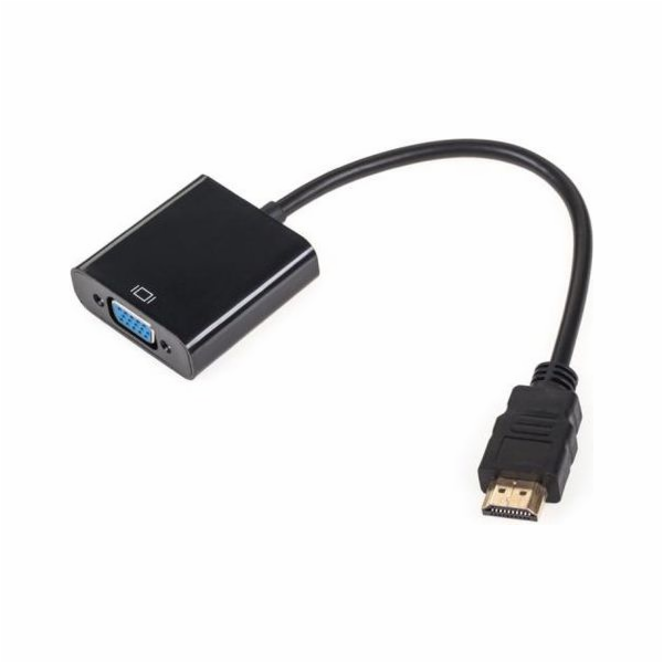 LechPol D-Sub (VGA) Mini - HDMI AV adaptér černý (KOM0842)