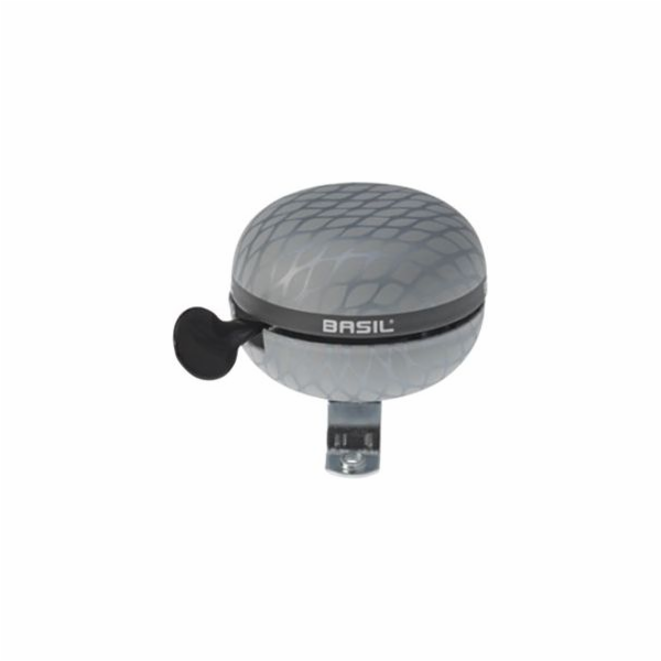 Zvonek na kolo Basil NOIR BELL 60mm, stříbrná metalíza (B...