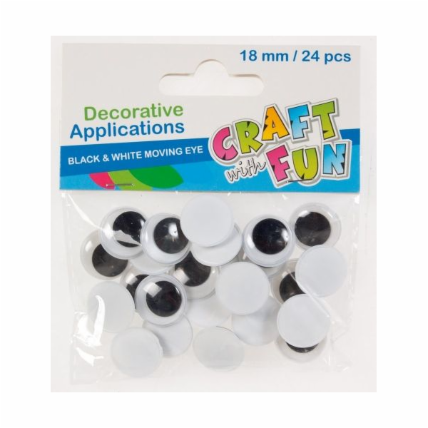 Dekorace Craft with Fun Eyes 18mm 24ks. (290507)
