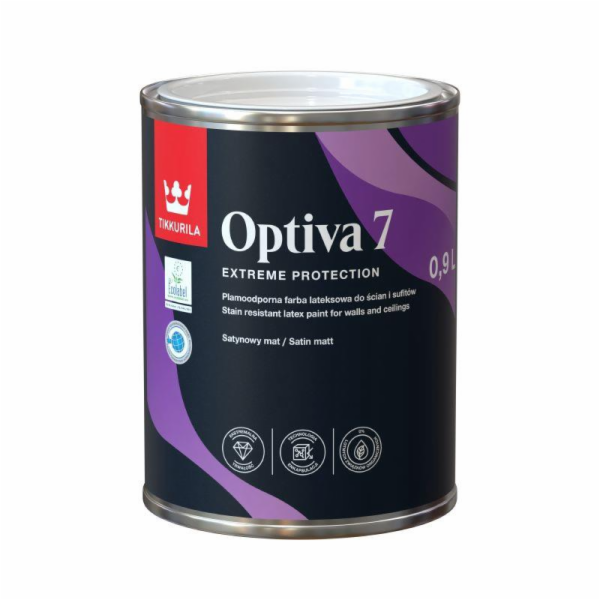 VODNÉ AKRYLOVÉ BARVY OPTIVA SATÉN MATNÝ 7 BC 0,9L