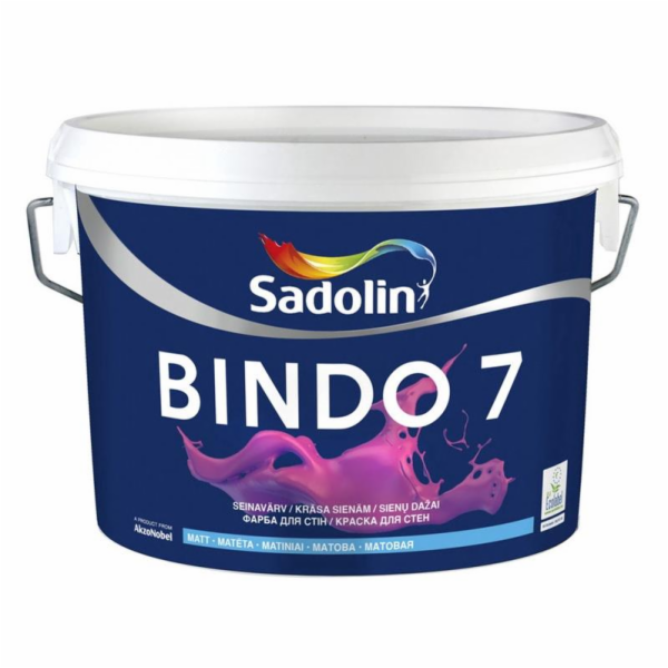 Barva Sadolin Bindo 7, báze CLR/BR, matná, 2,33l