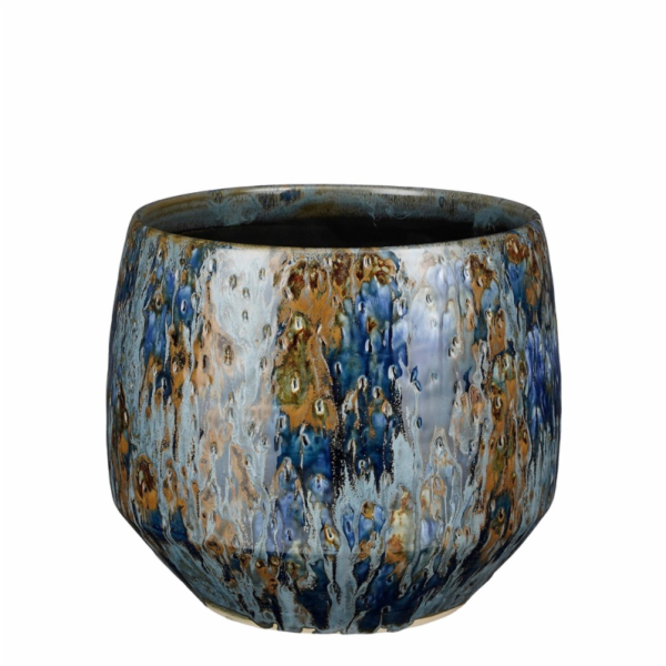 Hrnec Mica Harris 1138244, keramika, V 25 cm, modrý