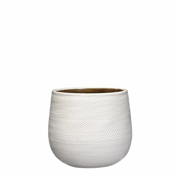 Hrnec Mica Gabriel 1043078, keramika, V 21 cm, bílý