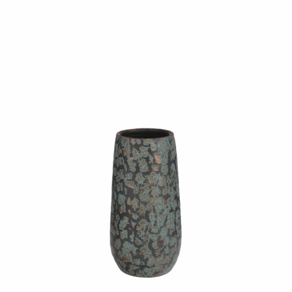 Hrnec Mica Clemente 1034813, keramika, V 17,5 cm, měď