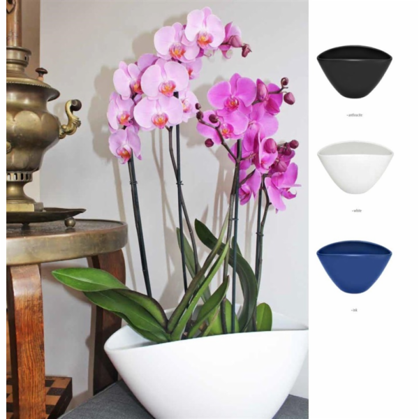Ceram hrnec DOMOLETTI STORCZYK PODL, O18 cm, mat. bílý