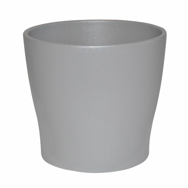 Keramický hrnec DOMOLETTI TOSKANIA, O24 cm, stříbrný