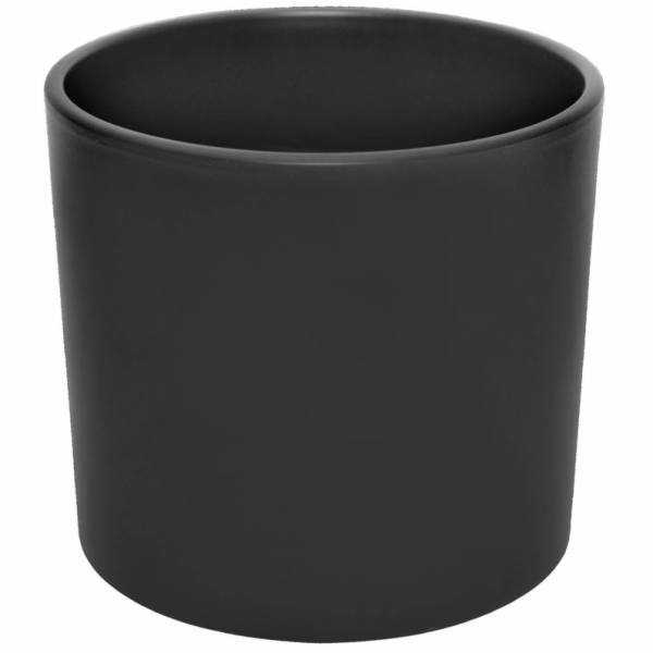 Ceram hrnec DOMOLETTI WALEC STRUCUTR, O32 cm, mat. Černá