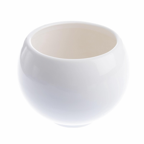 Květináč Burbulas 5001, keramika, V 22 cm, bílý