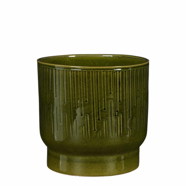 Hrnec Mica Thiago 1138394, keramika, V 22 cm, zelený