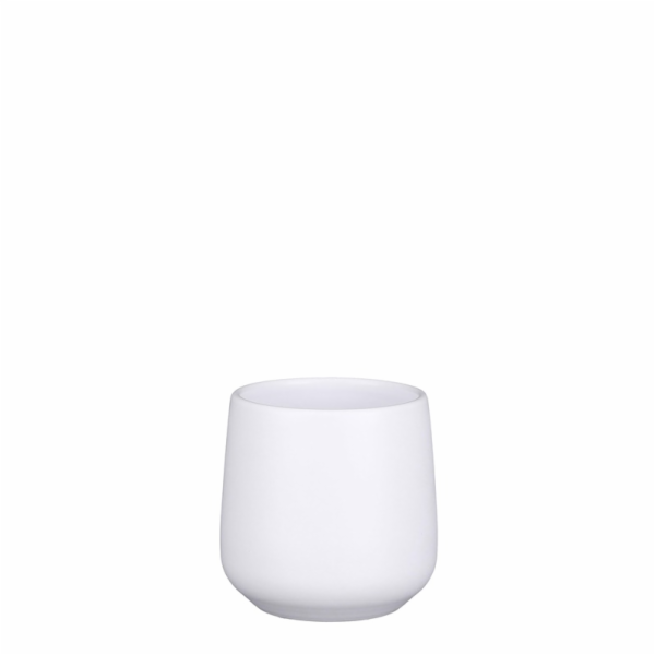Hrnec Mica Amber 1087661, keramika, H 12 cm, bílý