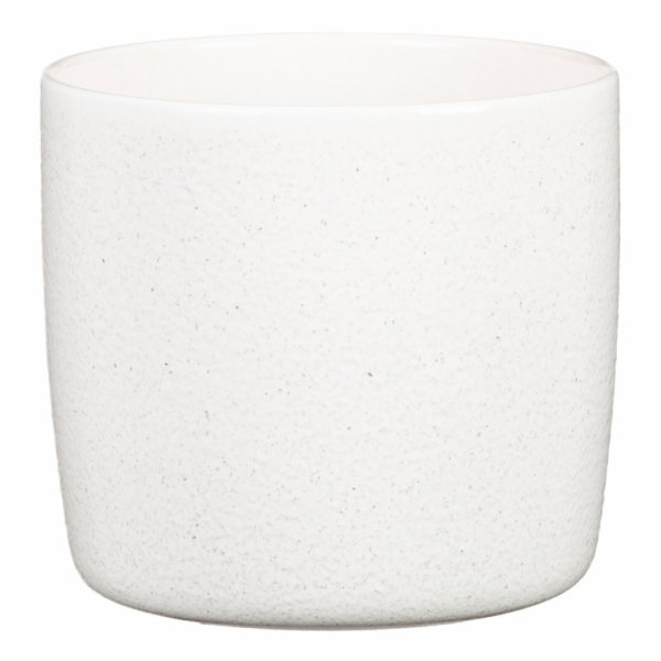 Hrnec Scheurich Perla 64668, keramika, H 18 cm, bílý