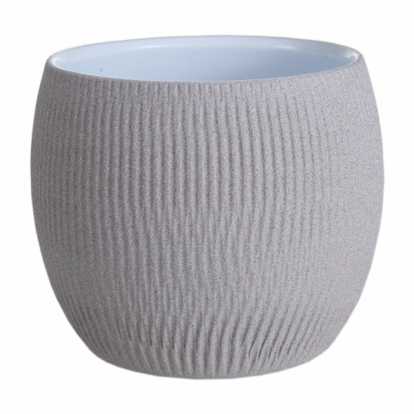 Hrnec Domoletti 66713/141, keramika, H 13 cm, šedý