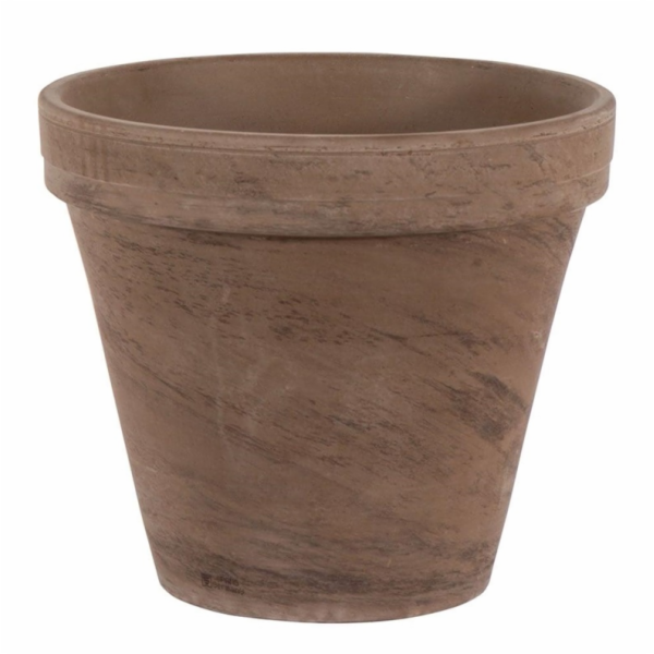 Hrnec DOMOLETTI BASALT, keramika, O 140 mm, tmavě hnědý