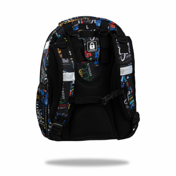 Batoh CoolPack Big City, černá/různé barvy