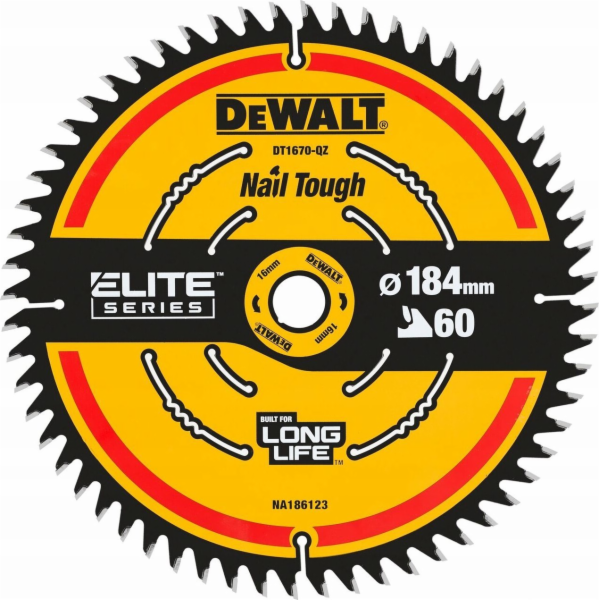 Štít Dewalt elite CSB 184 x 16 mm 60t