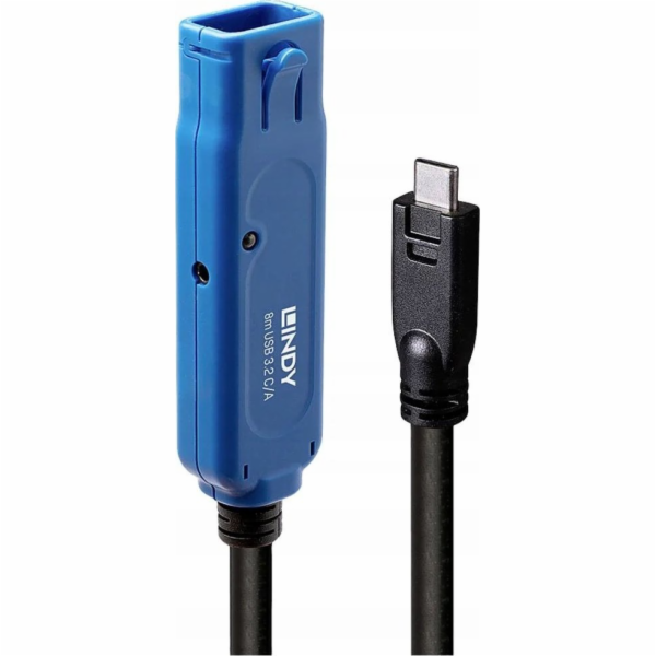 Lindy kabel Lindy USB-C na USB (W) 8m černý