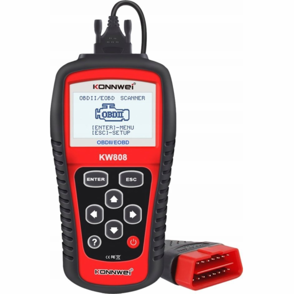Diagnostický měřič Konnwei, skener OBD2 Konnwei KW808