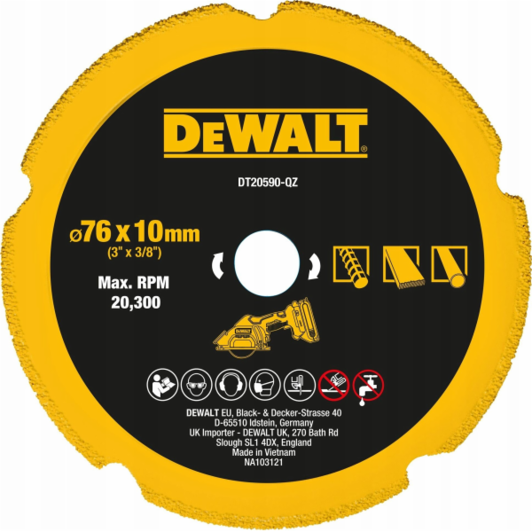 Dewalt  MULTI SHIELD 76x1,6mm PRO DCS438