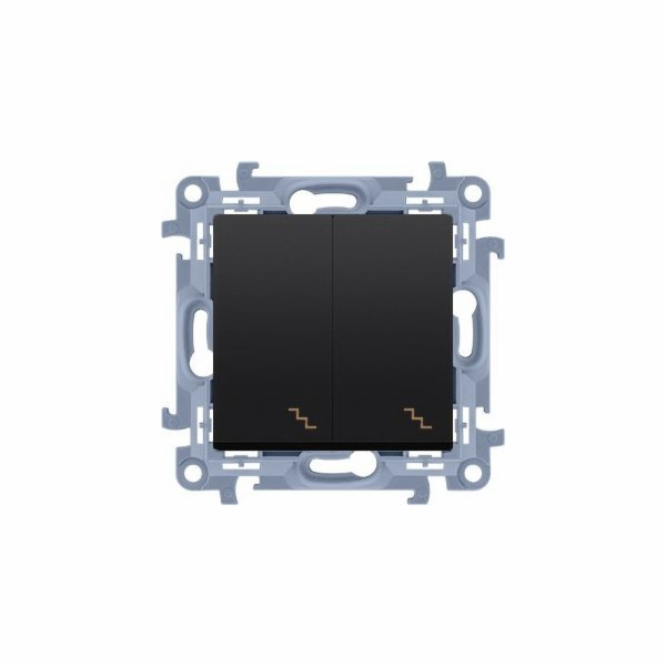 Kontakt-Simon Dvojitý schodišťový spínač s LED podsvícení...