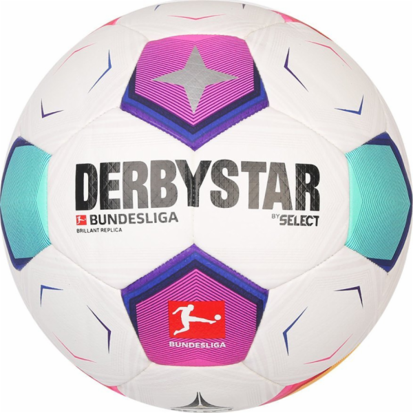 míč DerbyStar Bundesliga 2023 Brillant Replica bílý